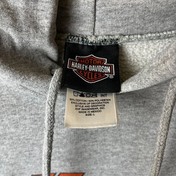 Harley Davidson Fort Wayne Indiana Hoodie Adult Gray Large Graphic - Picture 15 of 16